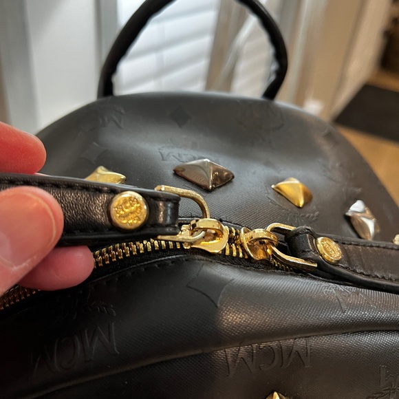 EUC Large MCM LEATHER Backpack - Picture 5 of 16